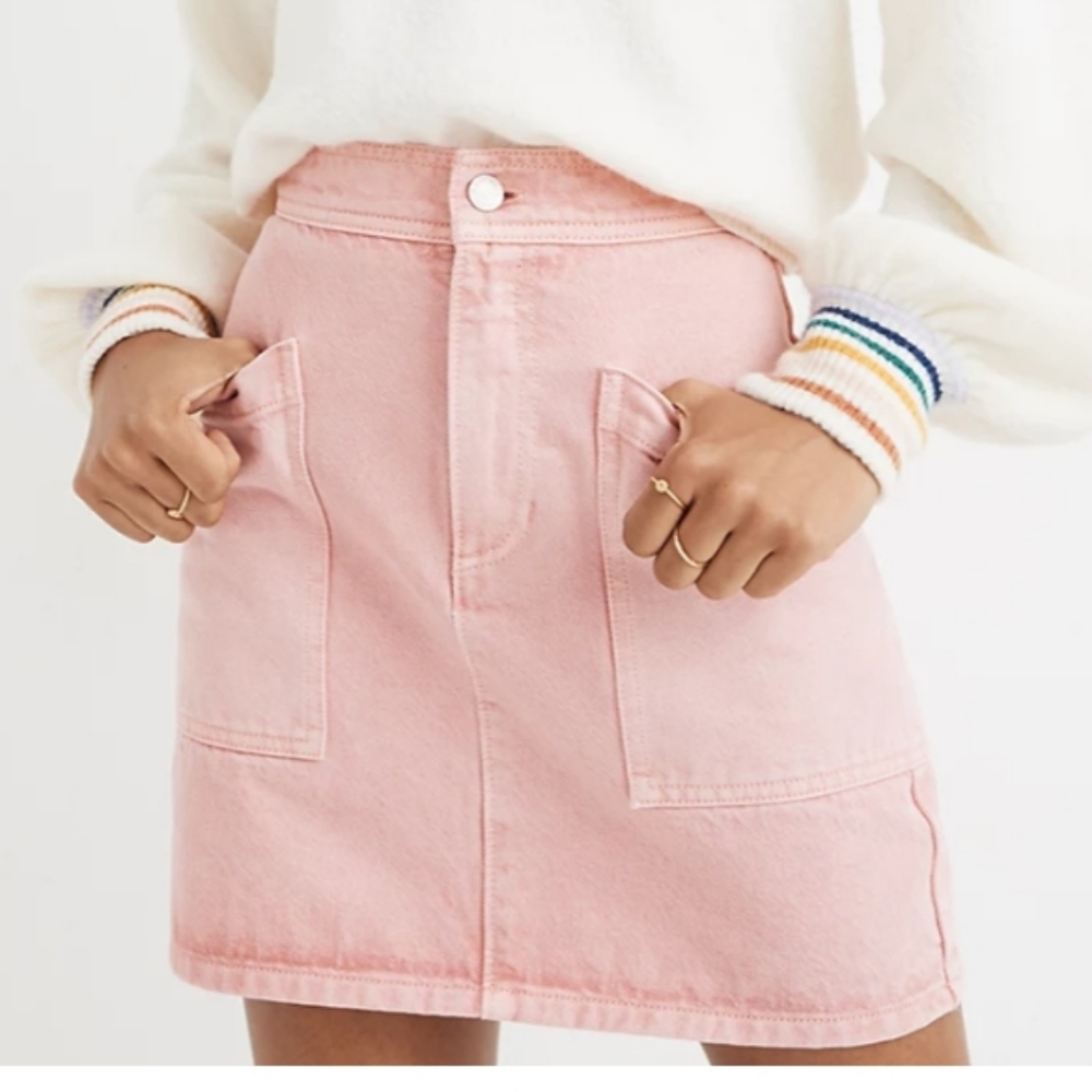 Madewell denim high waist mini skirt nwt 29